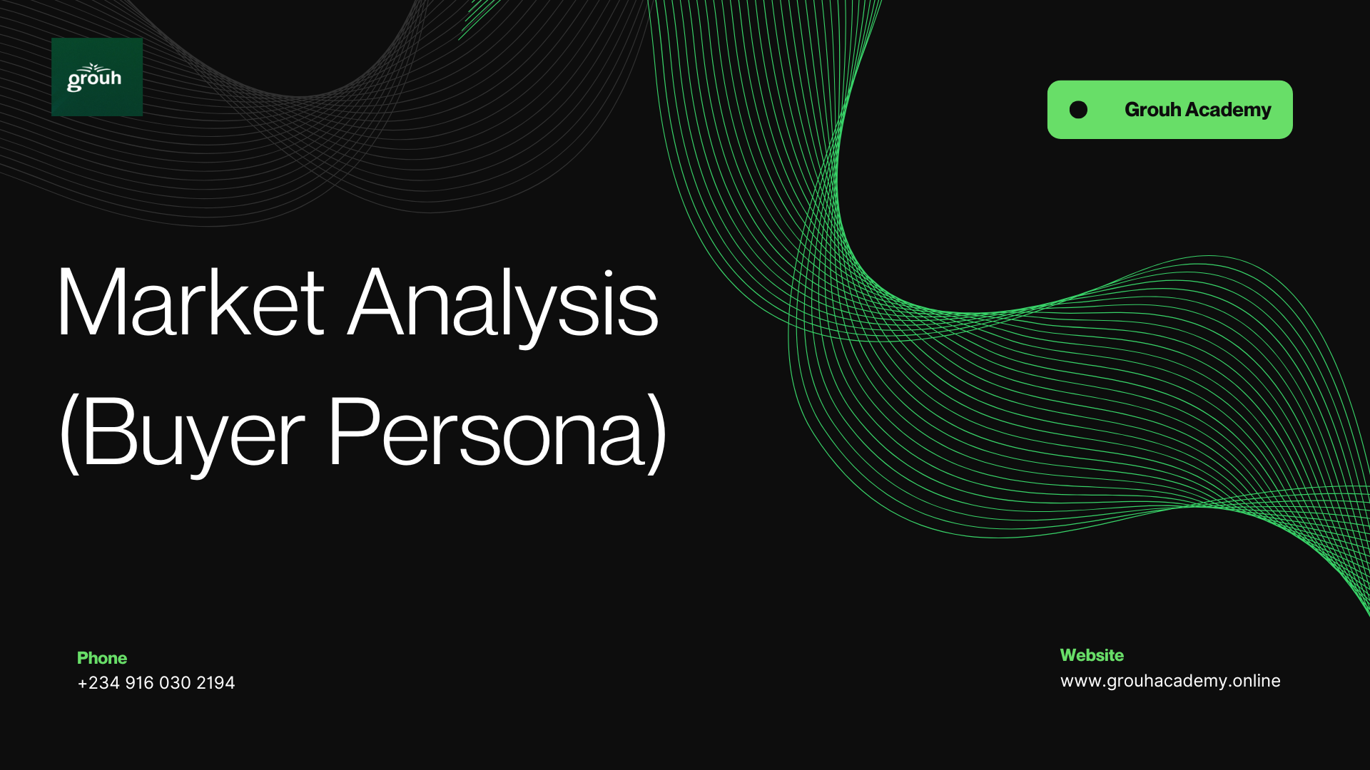 Market Analysis: Building Your Buyer Persona