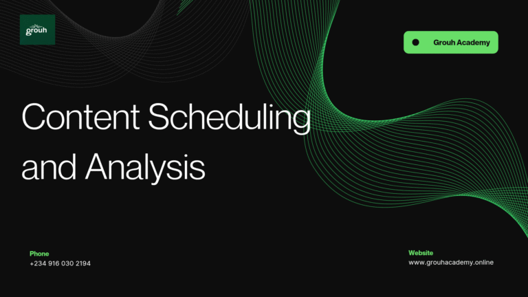 Content Scheduling & Performance Analysis for Social Media